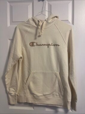 Champion Cream Crewneck Hoodie